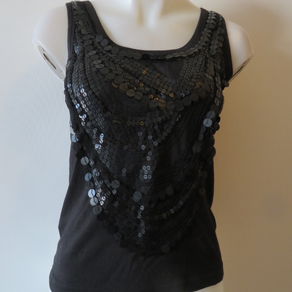 Givenchy Black Sequin Tank Top - Picture 2 of 6